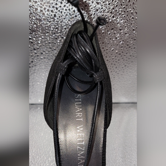 Stuart Weitzman Caviar leather heels with ankle strap - Picture 4 of 5